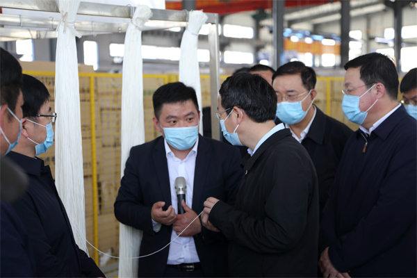 2020年4月14日辽宁省副省长张立林莅临辽宁一诺环保产业园 2020年4月14日辽宁省副省长张立林莅临辽宁一诺环保产业园