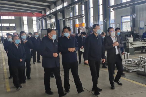 2020年4月16日省委副书记周波来我公司视察工作 2020年4月16日省委副书记周波来我公司视察工作